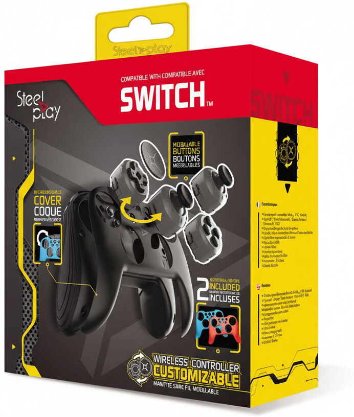 Steelplay Customisable Wireless Controller for Nintendo Switch, PC & Android