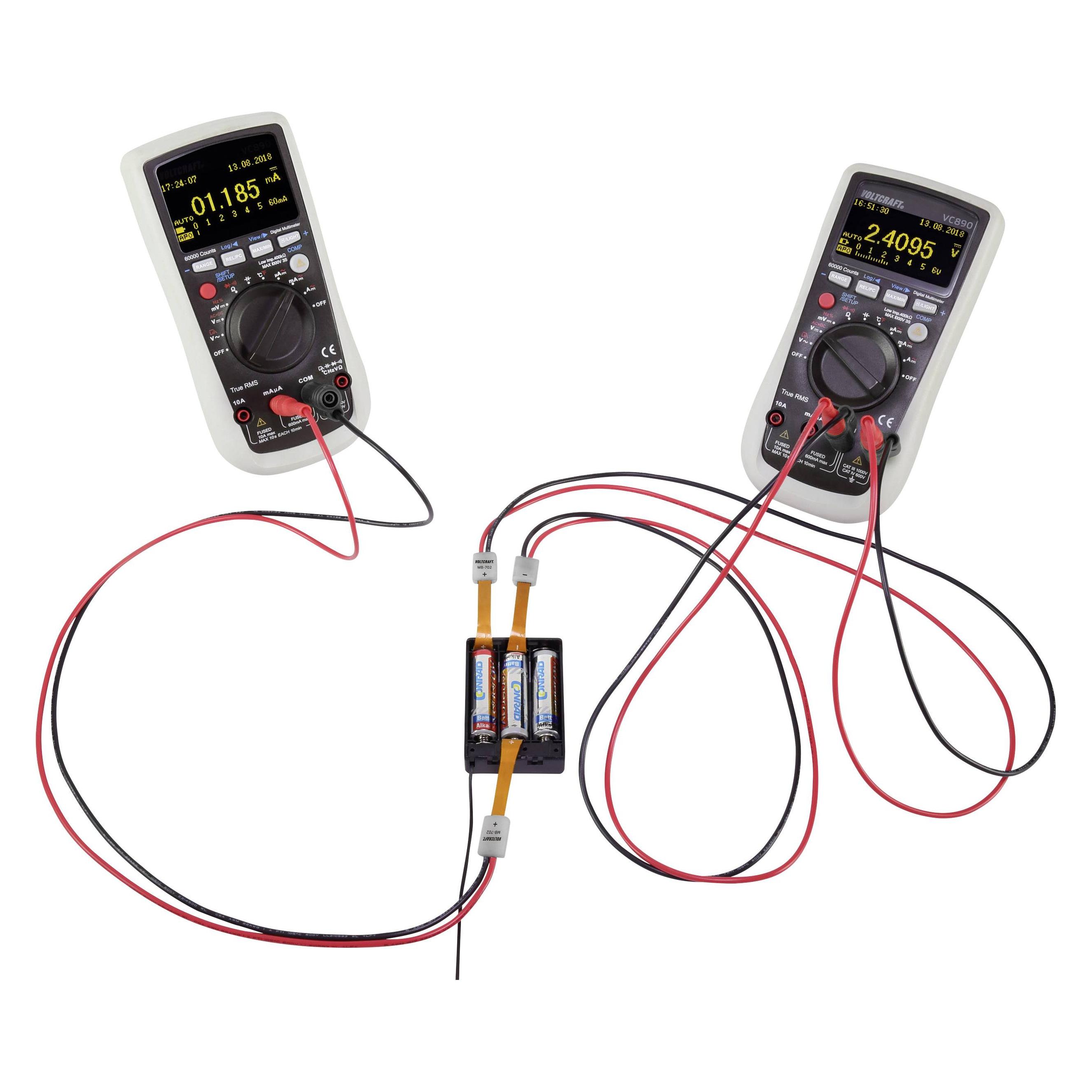 Voltcraft Messadapter MB-702 für Mignon-Batterie (VC-8374270)