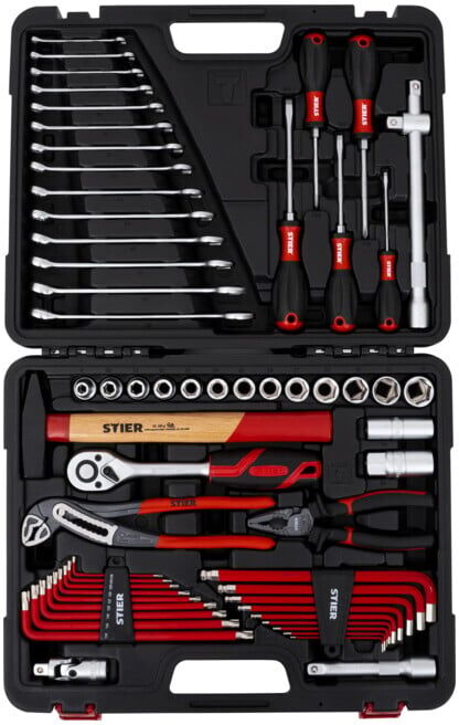 Valise à outils STIER avec assortiment de 60 outils (905556)