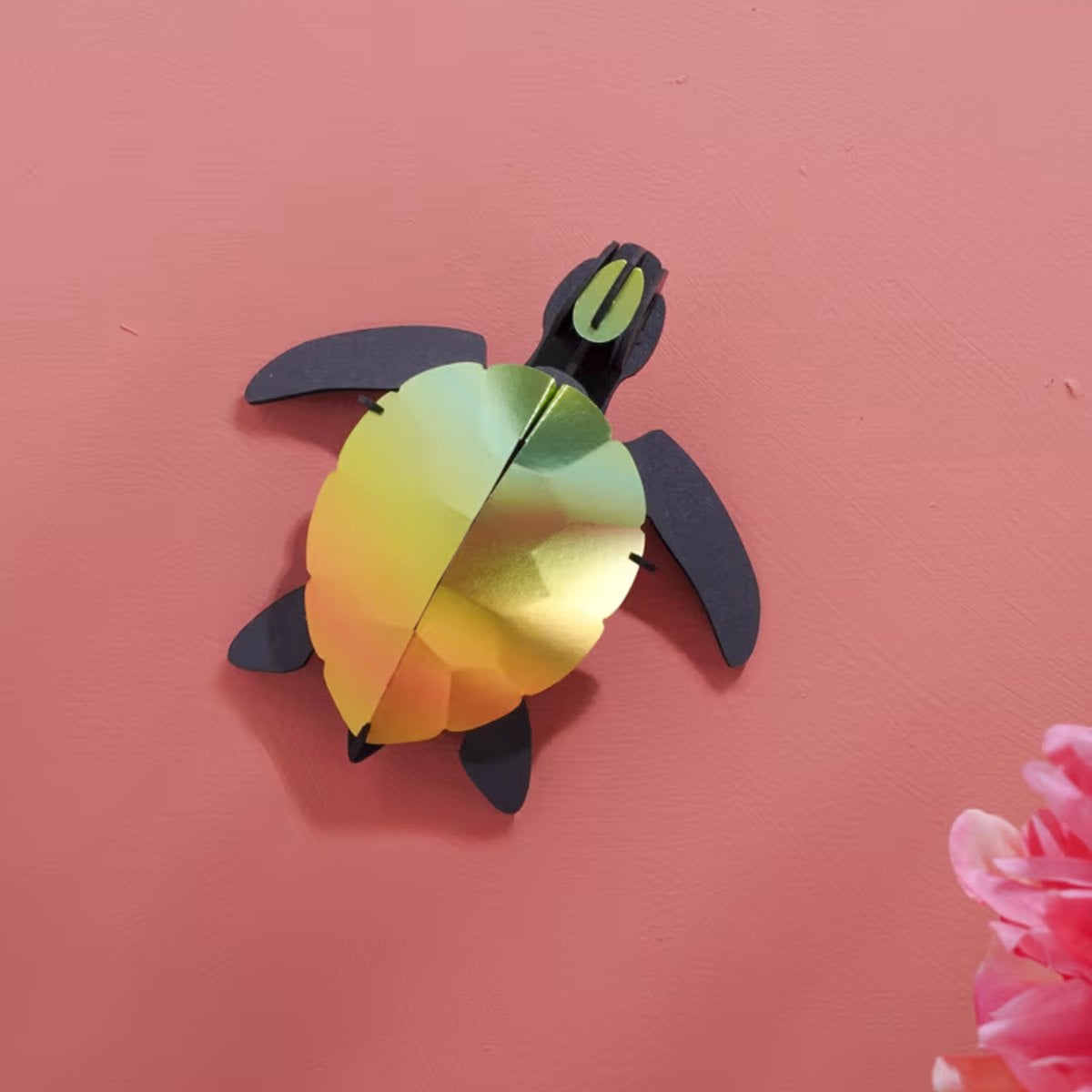 Assembli Papieren Zeeschildpad Baby 3D-puzzel - Mango Groen