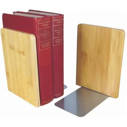 Bookchair, Buchstütze, MyLibrary Buchstützen Bookends aus Holz - 2-teiliges Set (16.60 x 12 x 12.50 cm)