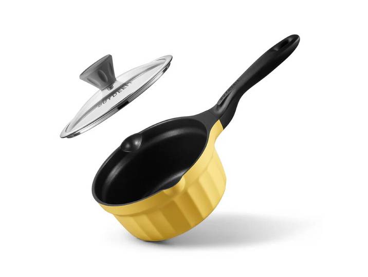 BUYDEEM Casserole en fonte d'aluminium antiadhésive, 1,9 QT
