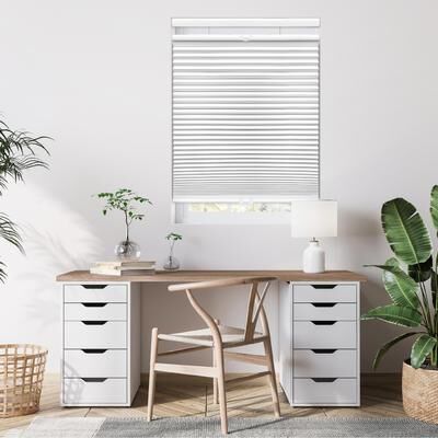 Regal Living White Blackout Top Down Bottom Up Shade (64 in.)