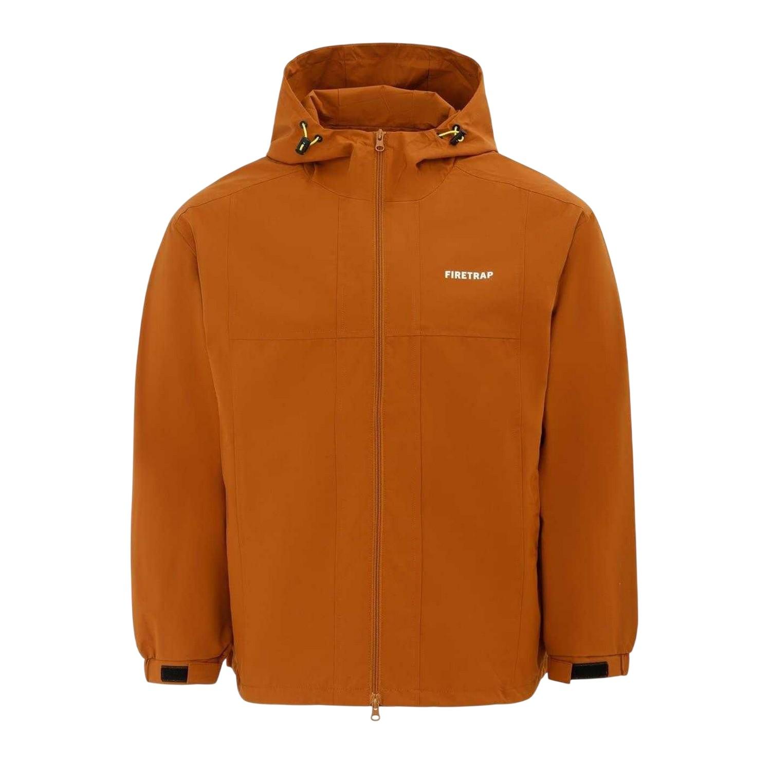 Firetrap - Kapuzenjacke für Herren, Leicht (Kaffeebraun)