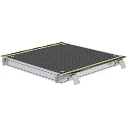 Munk, Leiter + Gerüst, Gleispodest starr GFK Gitterrost (Arbeitsplattform, 126 cm)