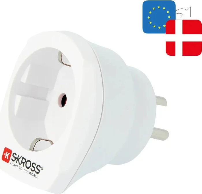 SKROSS Adapter für Dänemark PA70, White
