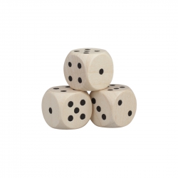 Halmakegel.com Augenwürfel - 20mm - Holz - natur 257392