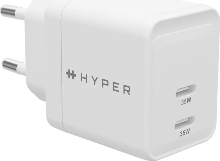 Targus Hyper Netzteil Juice GaN 35W 2x USB-C weiss