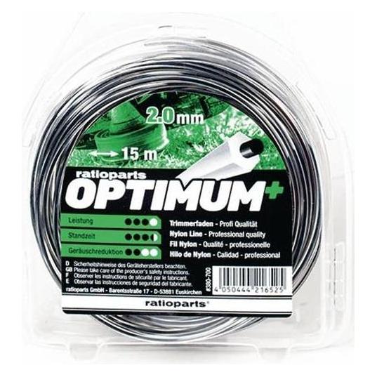 Ratioparts Nylonfaden Optimum ( 4000722067 ) Fadenstärke 2,0 mm Fadenlänge 15 m (Rasentrimmer) (380-700)