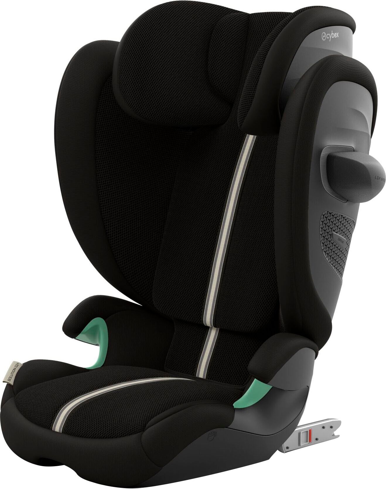 Autokindersitz CYBEX "Cybex Gold, Solution G2", Baby, schwarz (moon schwarze (plus)), Materialmix, Kindersitze Autokindersitz