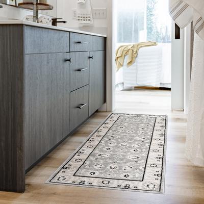 Gertmenian Arlo High Low Transitional Modern Gray Ivory Black Indoor Area Rug Collection
