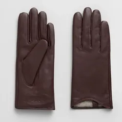 GANT Lederhandschuhe für Damen - M Soil Brown (237)