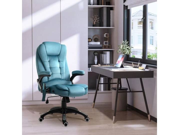 Fauteuil de bureau - High-Tech - Massant 6 points - Chauffant lombaire - Inclinable 130°/360° pivotant