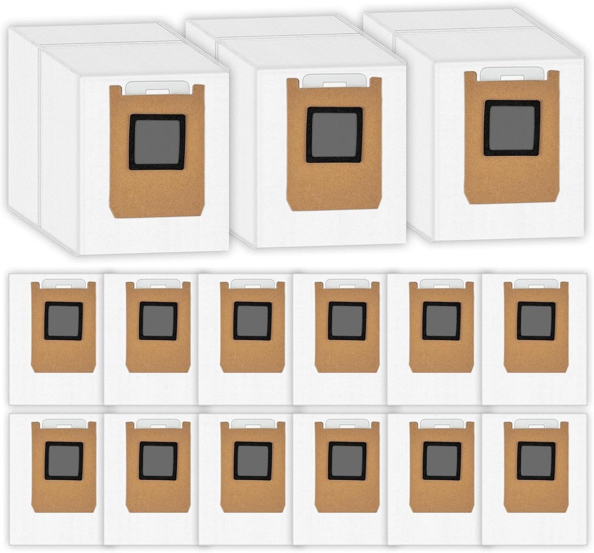 Zakken compatibel met Eufy Omni E28, C28 en E25 robotstofzuiger, vervangende stofzuigerzakken en canisterzakken