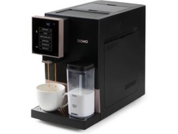 Machine à expresso automatique avec broyeur - DOMO - DO743K - 19 bar - 6 recettes café - 1350 W - Noir