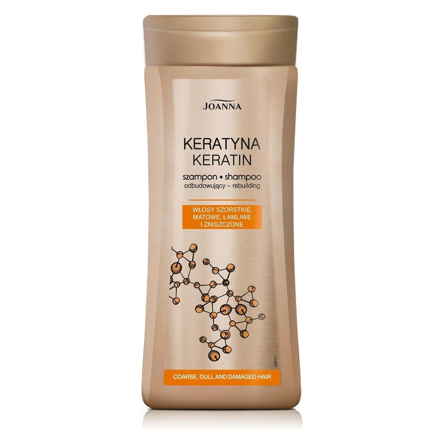 Joanna Keratin Shampoo für raues und geschädigtes Haar 200ml (Flüssiges Shampoo, 200 ml) (25331229)