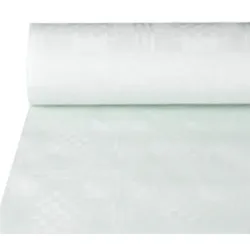 DeinPack 4 x Tischdeckenrolle 1m x 50m weiß  Damast Tischtuch Rolle  Einweg Tischdecke 50 Meter lang 1 Meter breit