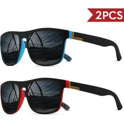 2er-Set polarisierte Sport-Sonnenbrillen eckig - 2PCS-4