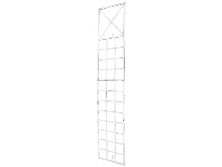 CLP Rankgitter Metall Antik Weiß, Weiß, Schwarz, 40x198x2 cm, Dekoration, Gartendeko, Rankgitter