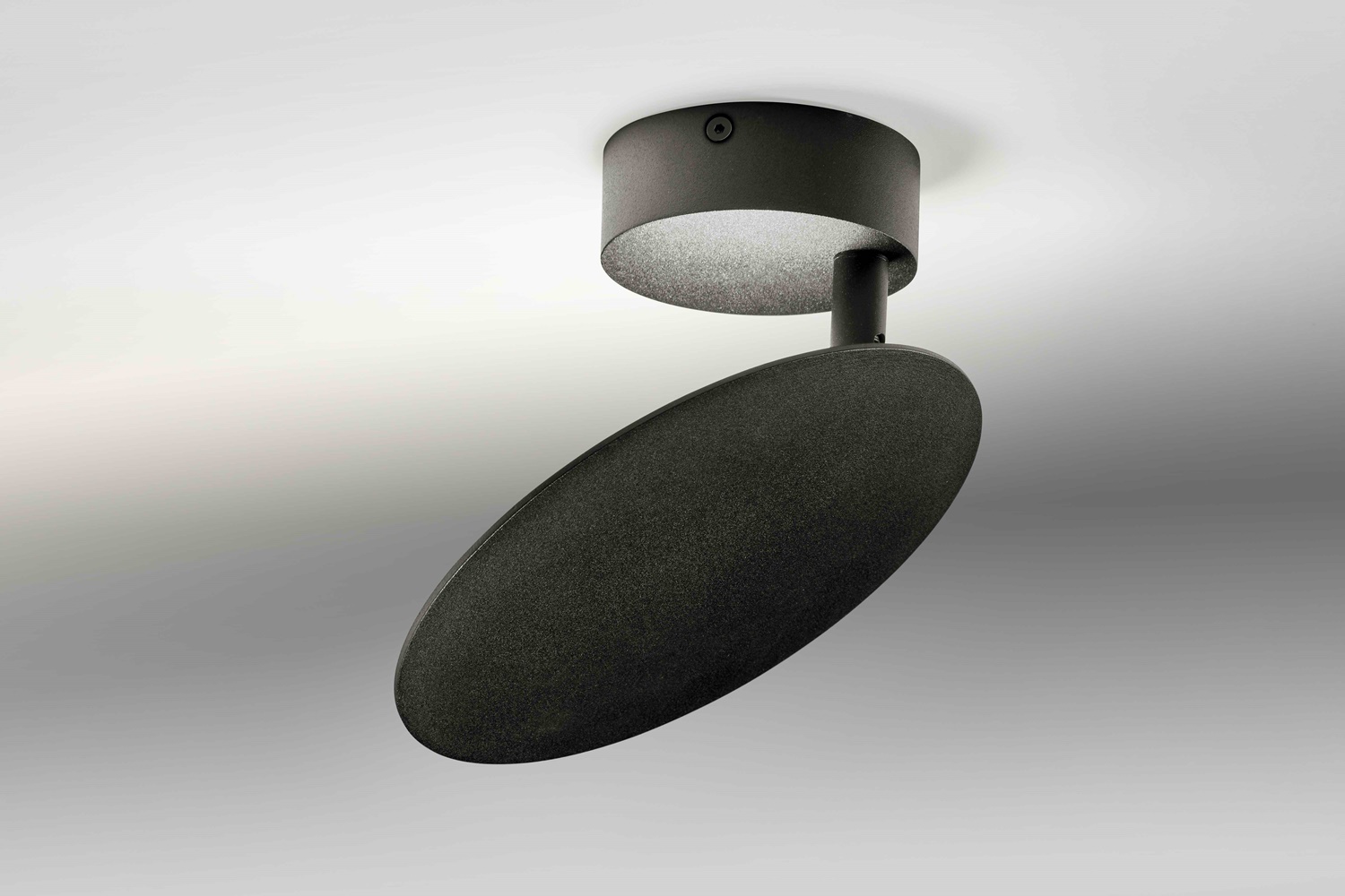 LupiaLicht LED-Wand-/Deckenleuchte PLATE schwarz 3125-1-55 4260489574447