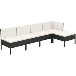 vidaXL, Gartenlounge, Azalea (Eckteil + 3x Mittelteil + Fussstütze)