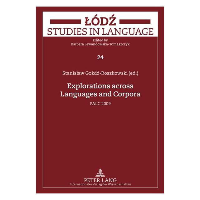 Peter Lang Explorations across Languages and Corpo (Englisch, Hardcover, Stanislaw Gozdz-Roszkowski) (67835812)