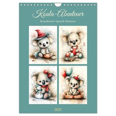 Koala-Abenteuer. Bezaubernde Aquarell-Momente (Wandkalender 2027 DIN A4 hoch), CALVENDO Monatskalender