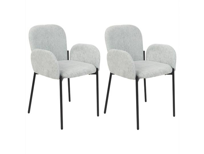 STUHL 2er-Set Stoff Mintgrün Albee