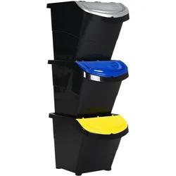 vidaXL Jacqueline, Abfalleimer, Schwarz