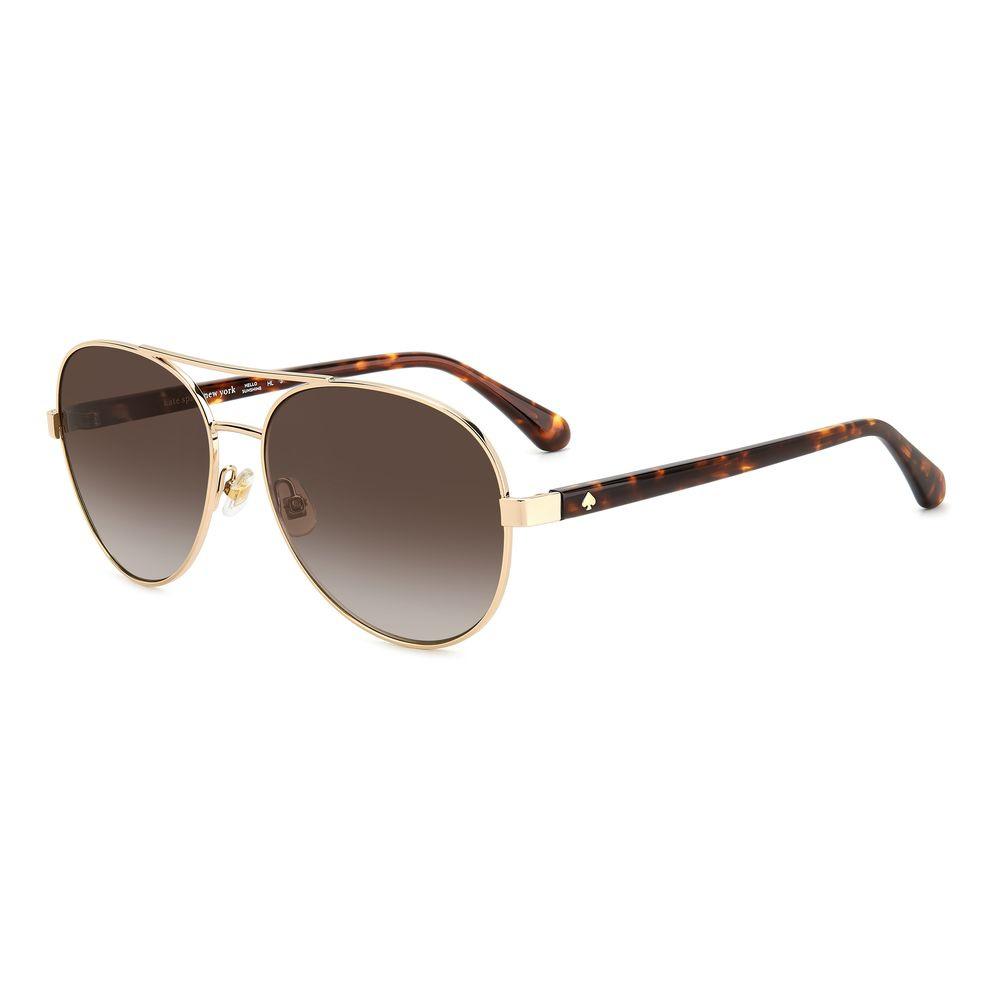Aviator Zonnebril Gouden Frame Bruine Verloop