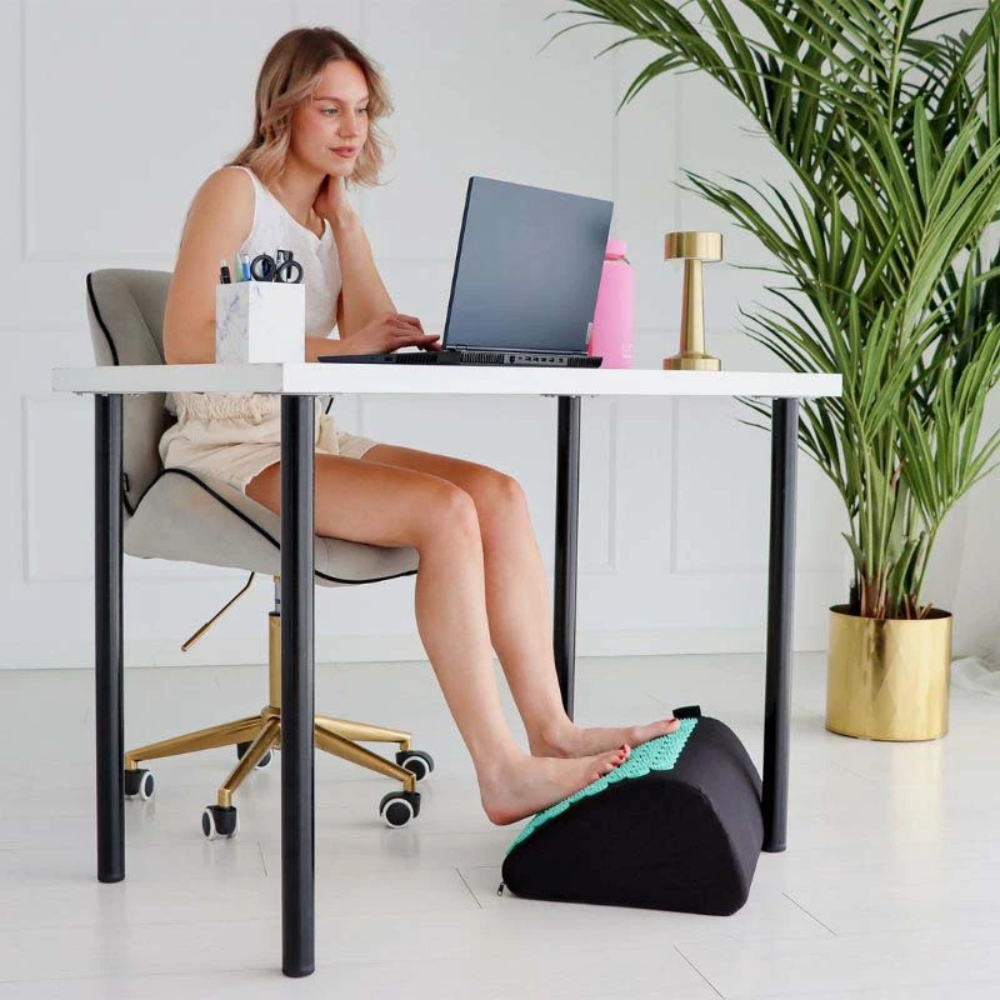Akumata Acupressure Ergonomic Footrest Massager 1&nbsp;un. Black Mint