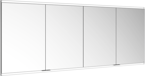 Keuco Royal Modular 2.0 Spiegelschrank 800410200000500 2000 x 700 x 120 mm, 2 Steckdosen, 2 Doppel-USB-Ladestellen, Wandeinbau, 4-türig