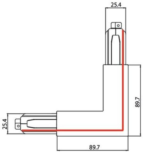 brumberg Eckverbinder 90° SL außen weiß 87127070)