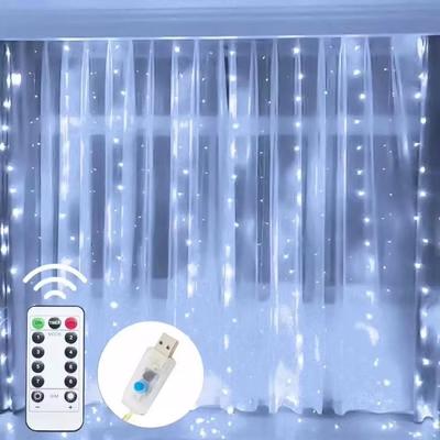 Inspired Finds 3M LED Curtain Fairy Lights Warm & Festive Icicle String Lights For Christmas, Weddings, And Home Decor white 3m X 2m