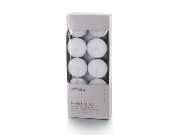 Teelicht mit extra Heizleistung, 20er Set, 4h Brenndauer