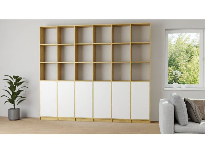 La bibliothèque dans le design de votre choix Chêne Naturel huilé