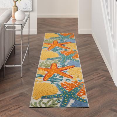 Nourison Aloha Coastal Starfish Indoor/Outdoor Area Rug