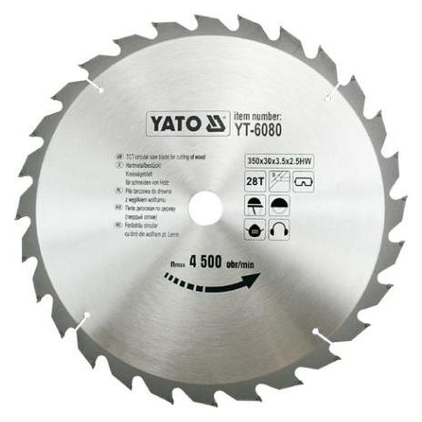 Yato TCT BLADE FOR WOOD 350X28TX30 MM (YT-6080)