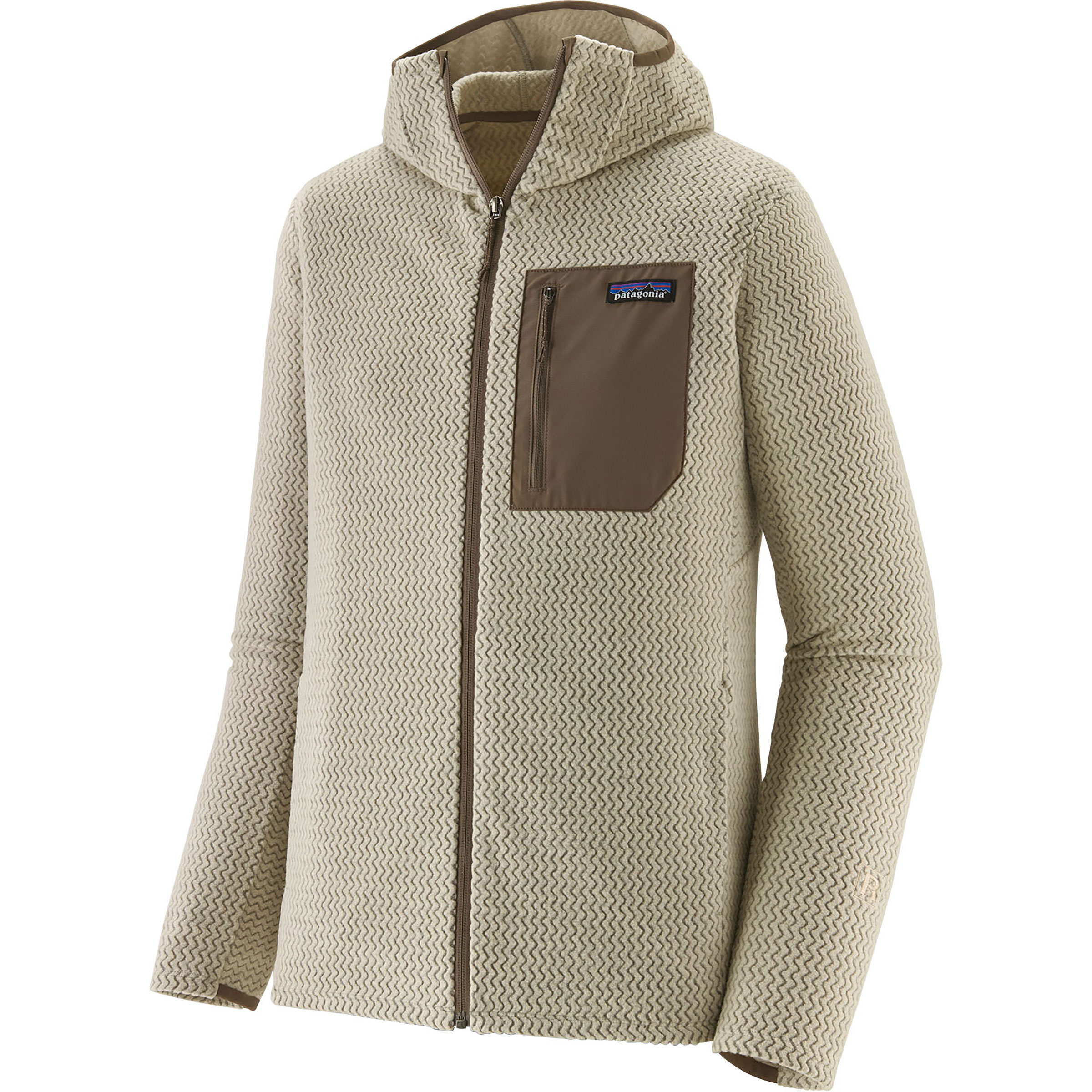 Patagonia R1 Air Herren Fleecejacke beige Größe XL Trekking Atmungsaktiv