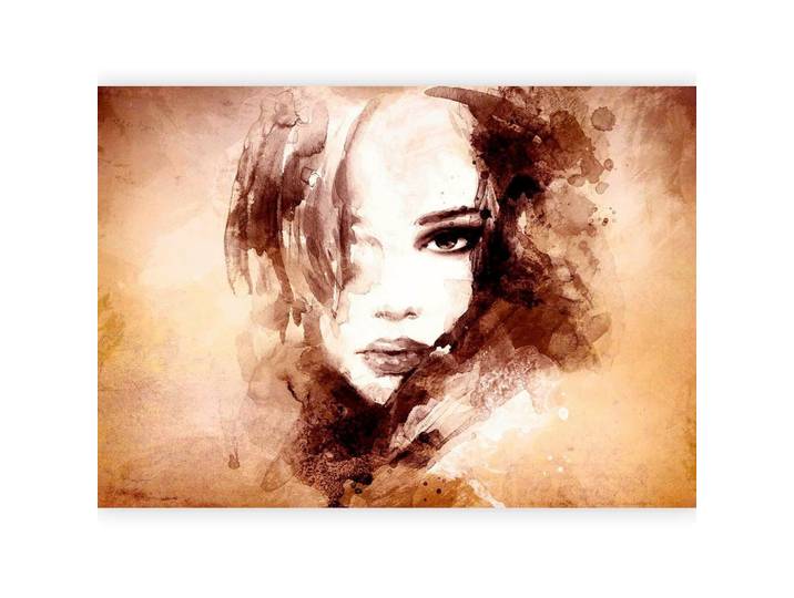 Fototapete Dream Girl Braun/Beige