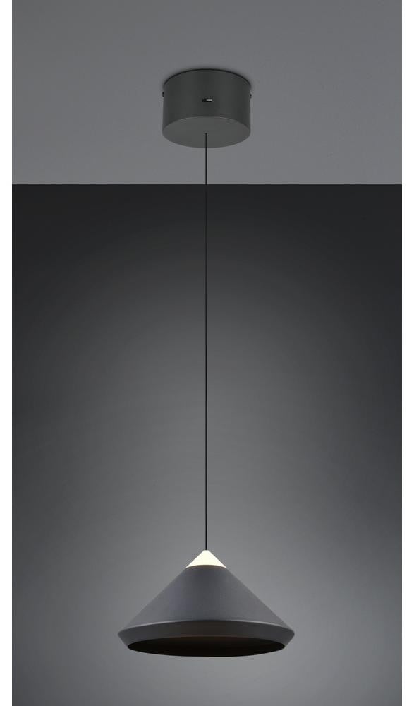 Moderne hanglamp Trio Laguna zwart, Diameter: 30 cm