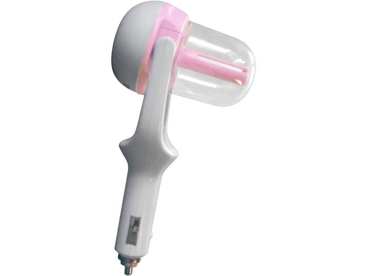 Luftbefeuchter SONNENKÖNIG Freshcar rosa, Leistung 2W, handlich, für Zigarettenanzünder , blau, B:5,5cm H:16cm T:5,5cm, Luftbefeuchter, Luftbefeuchter, mit Aromafunktion, 50ml Behältervolumen, Ultraschall Luftbefeuchter