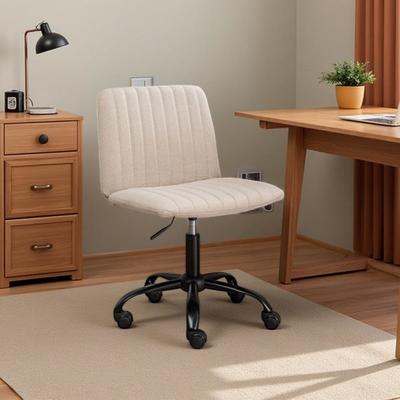 VIVIADORE Fabric 360° Swivel Office Chair with Adjustable Height, Breathable Upholstered Desk Chair with Thick Foam Cushion