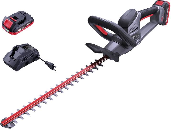 Akku-Heckenschere MOVA Hedge Trimmer GH221 , grau, Gartenscheren-Maschinen, Akku-Heckenschere