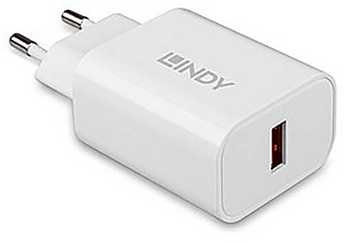 LINDY 18W USB Typ A Charger USB Ladegerät 18 W 1x USB-A Weiß Innenbereich