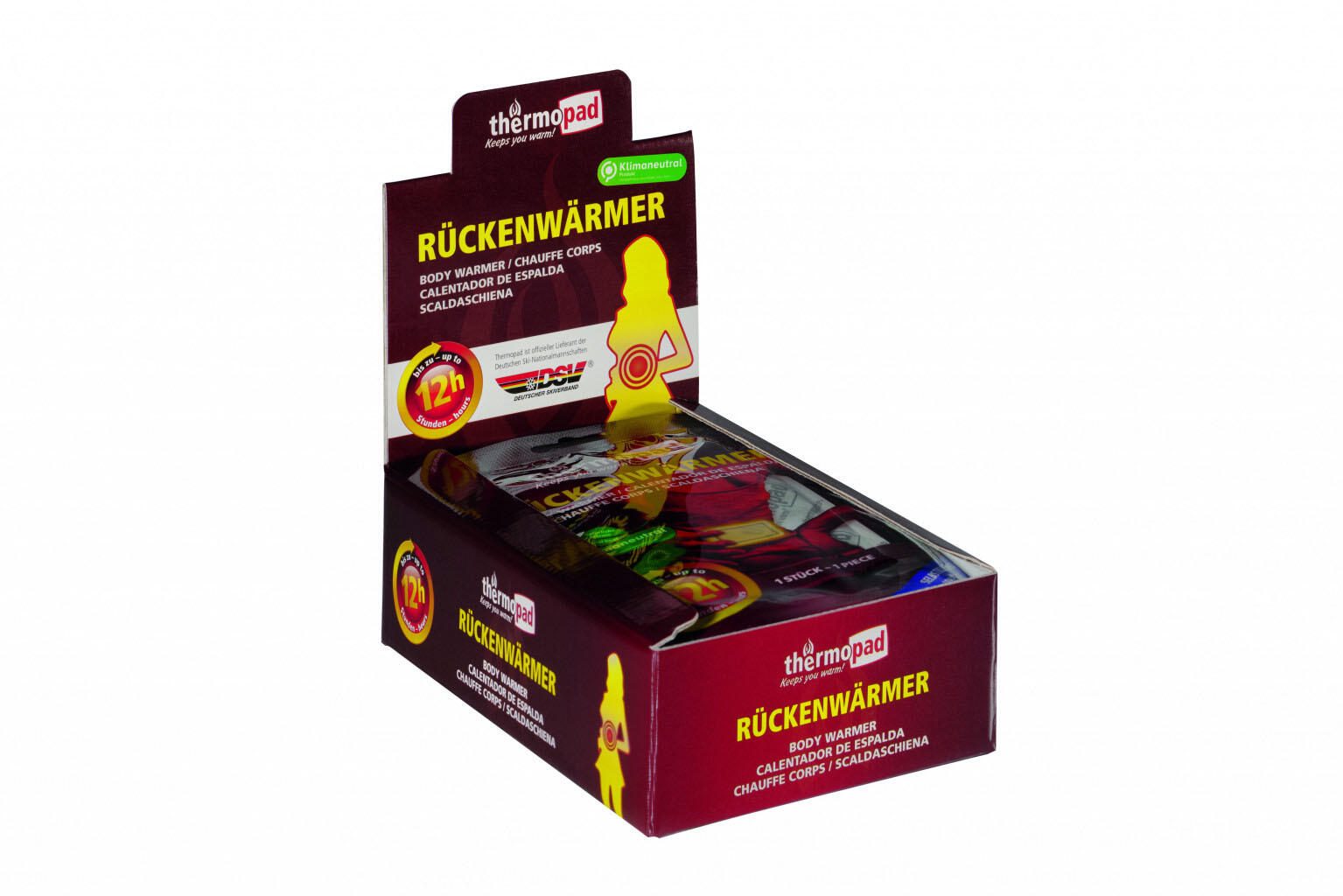 thermopad® Rückenwärmer selbstklebend 9,50 x 13,0 cm, weiß 78130
