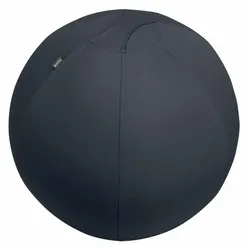 LEITZ Ergo Active Sitzball 75 cm, Anti-Wegroll-Design, Samtgrau
