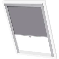 vidaXL Verdunkelungsrollo Grau MK06