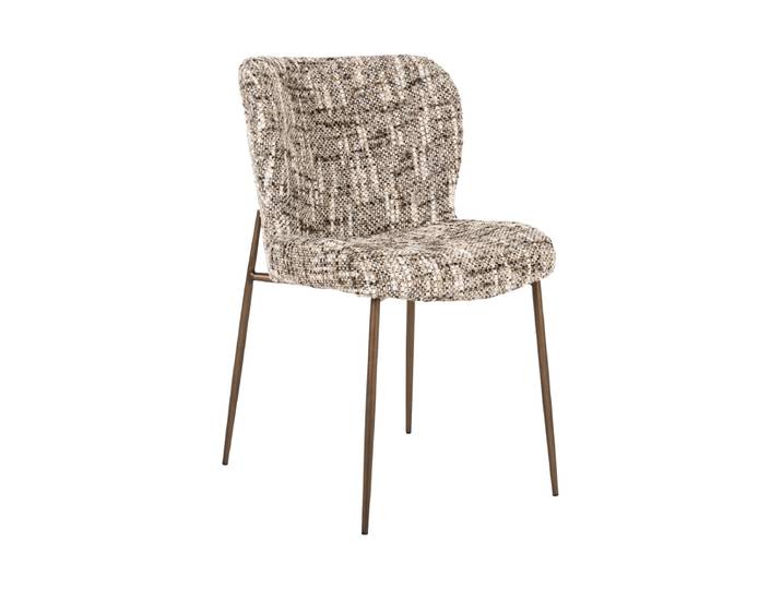 Hochwertiger Design Stuhl „Darby“ im 2er-Set Brown Omara / Gold Richmond Interiors
