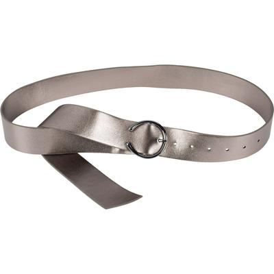 Taillengürtel STYLEBREAKER "Taillengürtel mit Hufeisen Schnalle", Damen, silber (silber metallic), Obermaterial: 100% Polyurethan PU., Modisch, Gürtel